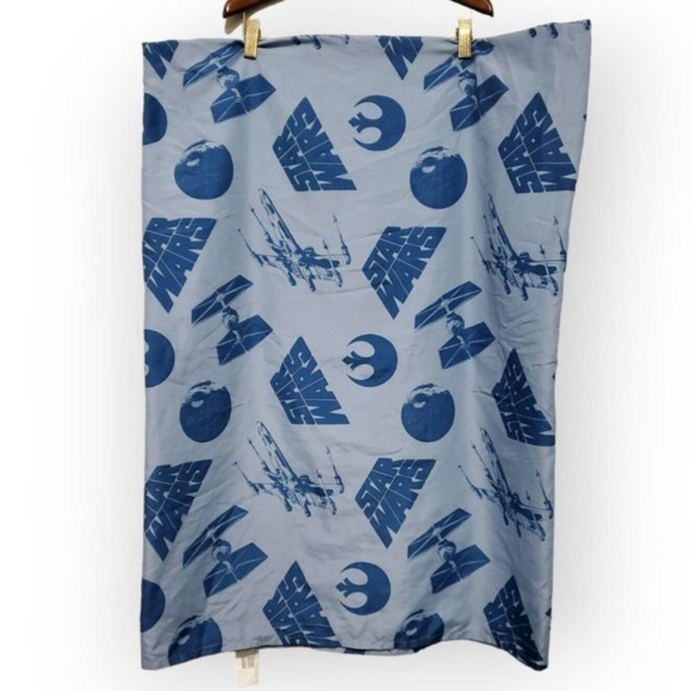 Disney Star Wars Blue Star Death Star Twin Size Flat Sheet Only Lucasfilm Ltd‎
